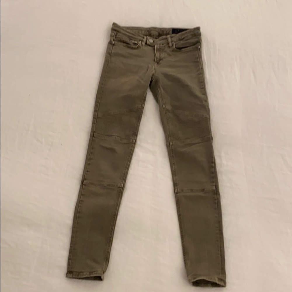 All saints olive green/grey jeans